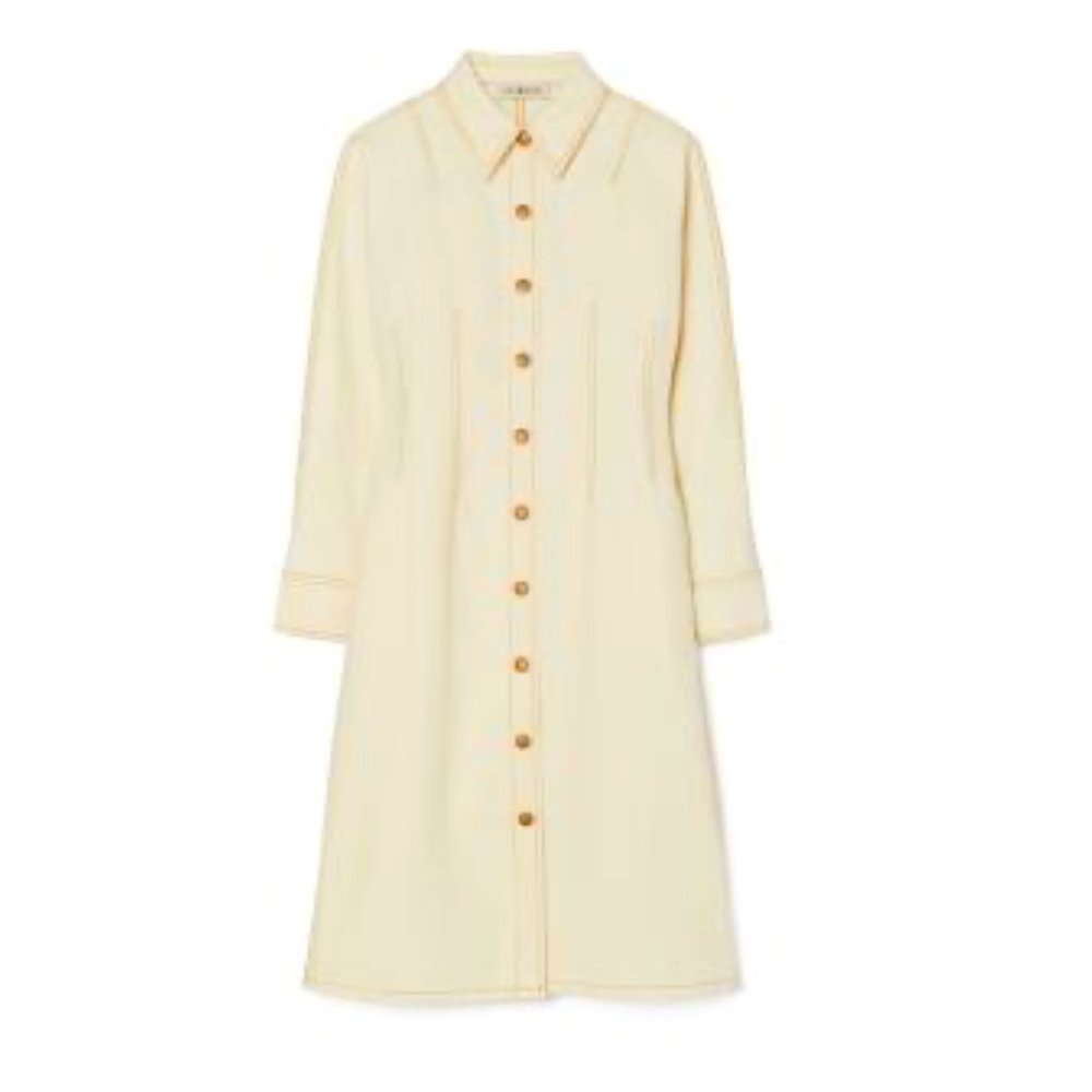 TORY BURCH Denim Shirtdress (Ivory) 
Size: 16 NEW WITH TAGS